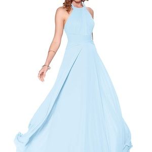 Azazie sky blue Bridesmaid Dress size A6